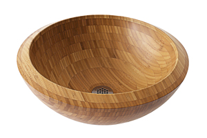 wooden sink