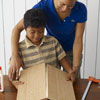 Glue the seat together
