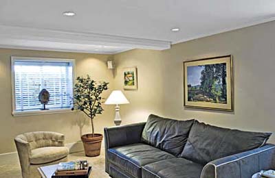 Small Family Room Ideas on Family Room Wiith Added Egress Windows