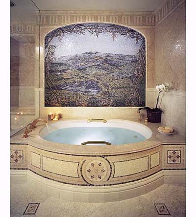 Mosaic Bathroom Accessories on Master Bath Mosaic