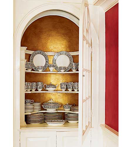original china cupboard in renovated Georgian