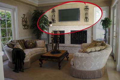 Wall Mounted Design Ideas on Plasma Tv Mounted High On Wall