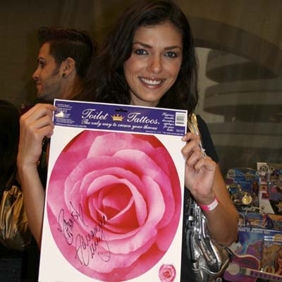  Celebrity Tattoos on Adrianne Curry   Celebrity Toilet Tattoos   Photos   Toilets   This