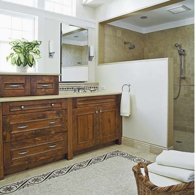 upgraded master bath suite 