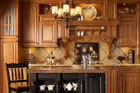 Richmond Cherry cabinets installed in a kitchen