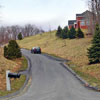 long ribbon of blacktop road