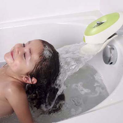 Flo from Boon water diverting faucet attachment with protective cover