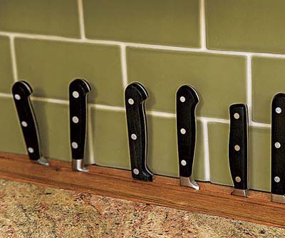 Kitchen Ideas on Unique Knife Rack   Upselling With Kitchen Storage Built Ins   Photos