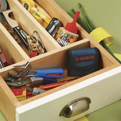 showcase of four essential tools for your kitchen drawers