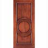 rosette-centered door