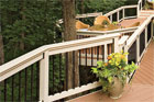 winding, muti-level outdoor deck