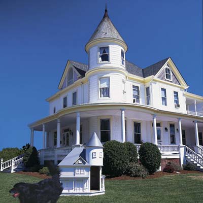 victorian-style doghouse