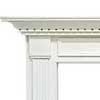 white accented mantel