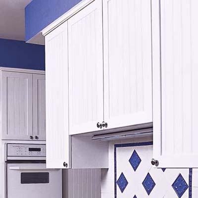 Blue Kitchen Cabinets on Blue Kitchen