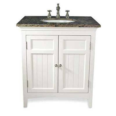 Bathroom Vanities Pictures on Painted White Wood Vanity   Bath Vanity Revamp   Photos   Bathroom