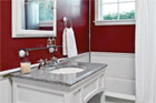 bathroom after getting an easy-upgrade bath and vanity