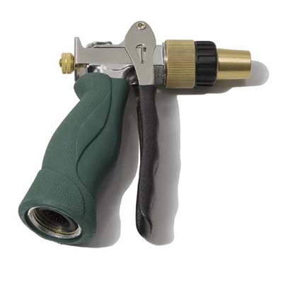 insulated grip with durable brass and stainless steel construction hose nozzle from Lee Valley