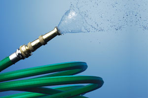 Let Us Spray Green Garden Hose Nozzle