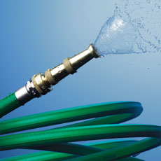 Let Us Spray Green Garden Hose Nozzle