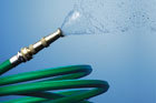 Let Us Spray Green Garden Hose Nozzle