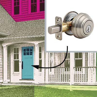 thirty-four percent of break-ins happen through the front door