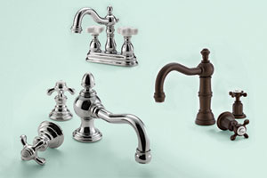 bathroom sink with faucet