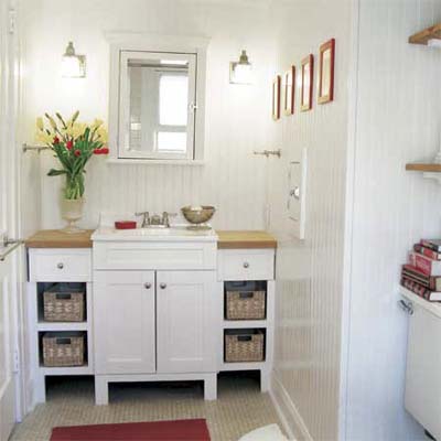 Artistic Whitewash Bath Remodel: After