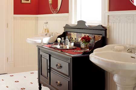 Red Bathroom