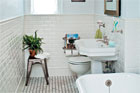 bath remodeled in a classic twenties style