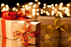 beautifully wrapped gifts