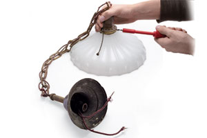 rewire a light fixture