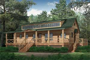 refining a rustic cabin photoshop redo
