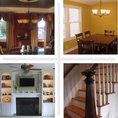 Composite of four interiors