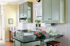 modern kitchen remodeled with vintage style