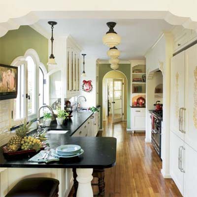 remodeled kitchen in this spanish colonial revival house