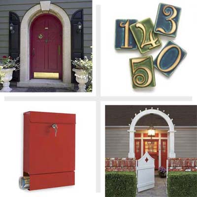 composite of four examples of easy exterior diy remodels for under one hundred dollars
