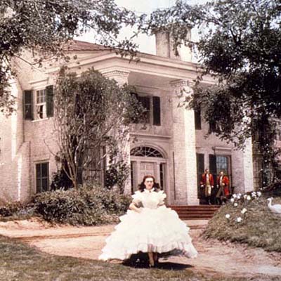 Home ownership lessons from Hollywood, exteriors, Greek Revival, Gone With the Wind