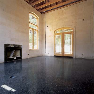 Terrazzo floor