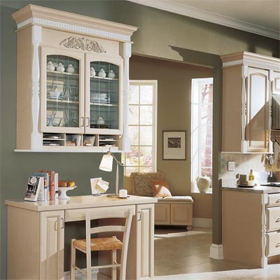 Semi Custom Kitchen Cabinets on Custom Touches  Work Station   All About Kitchen Cabinets   Photos