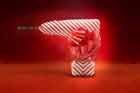 Drill/driver wrapped in Christmas gift paper