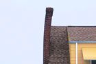 a seriously slanting chimney