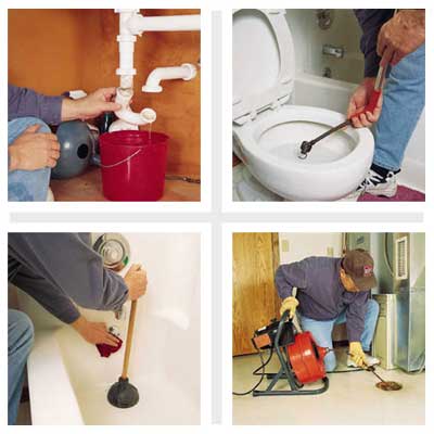 repairing a clogged drain