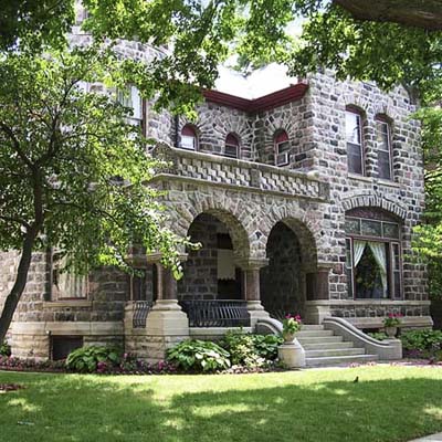 Richardson Romanesque house in fort wayne indiana, best old house neighborhood