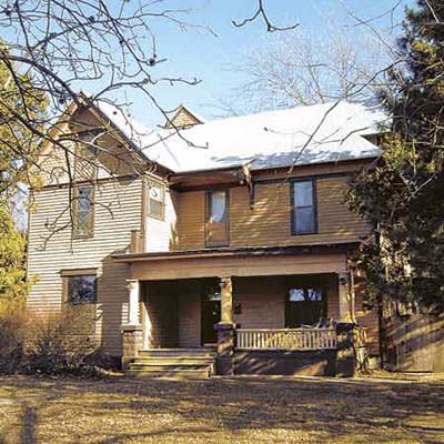the existing house before a Photoshop makeover