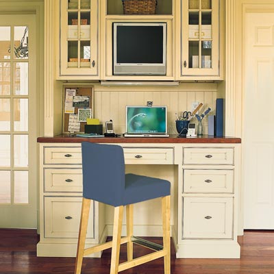Home Workspace on The Wired Kitchen   Home Office Basics   Photos   Home Office