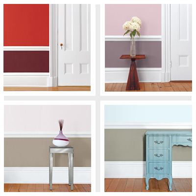 Wall Paint Color Schemes on Four Paint Schemes For Two Toned Rooms By Deborah Baldwin  This Old