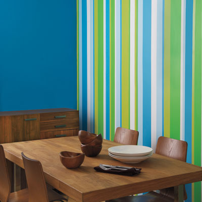 Accent Wall Color Combinations on Add A Striped Accent Wall   32 Ways To Deck The Walls For The