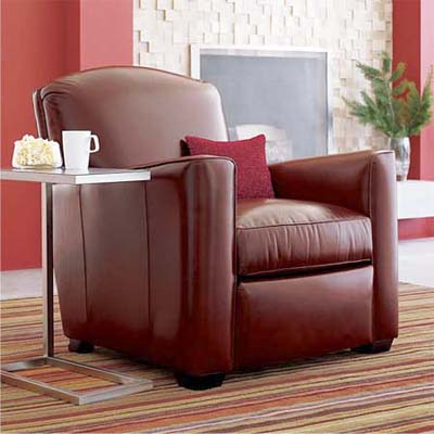 inviting comfy chair in a bright room
