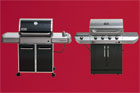 a comparison shot of two gas grill models