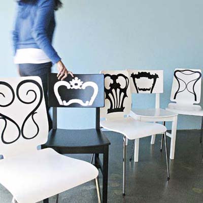 Decorative Stickers  Furniture on Make Odd Seats Look Like A Set   15 Decorative Paint Ideas